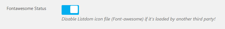 Font Awesome setting in directory plugin WordPress
