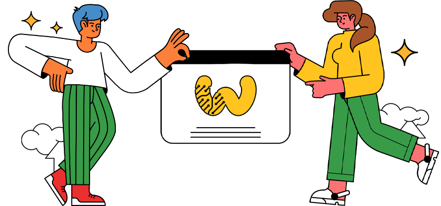 Webilia abstract brand illustration